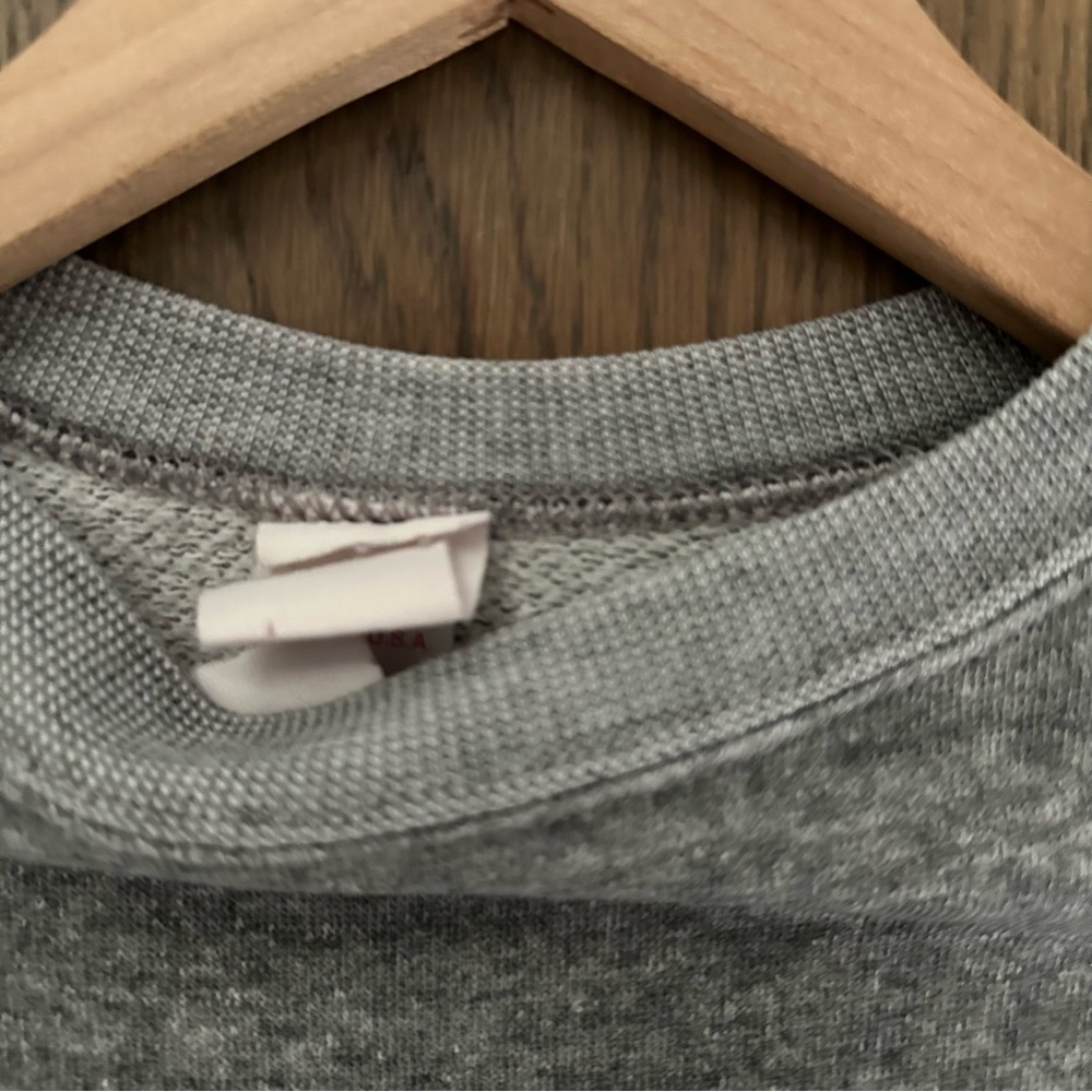 Vintage New York University Crewneck Raglan Sweatshirt Heather Grey Size Medium - Picture 5 of 8